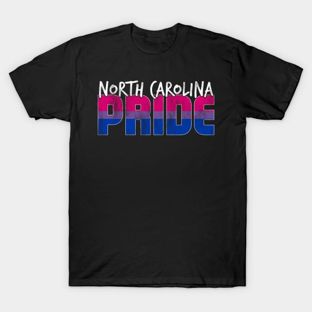 North Carolina Pride Bisexual Flag T-Shirt by wheedesign